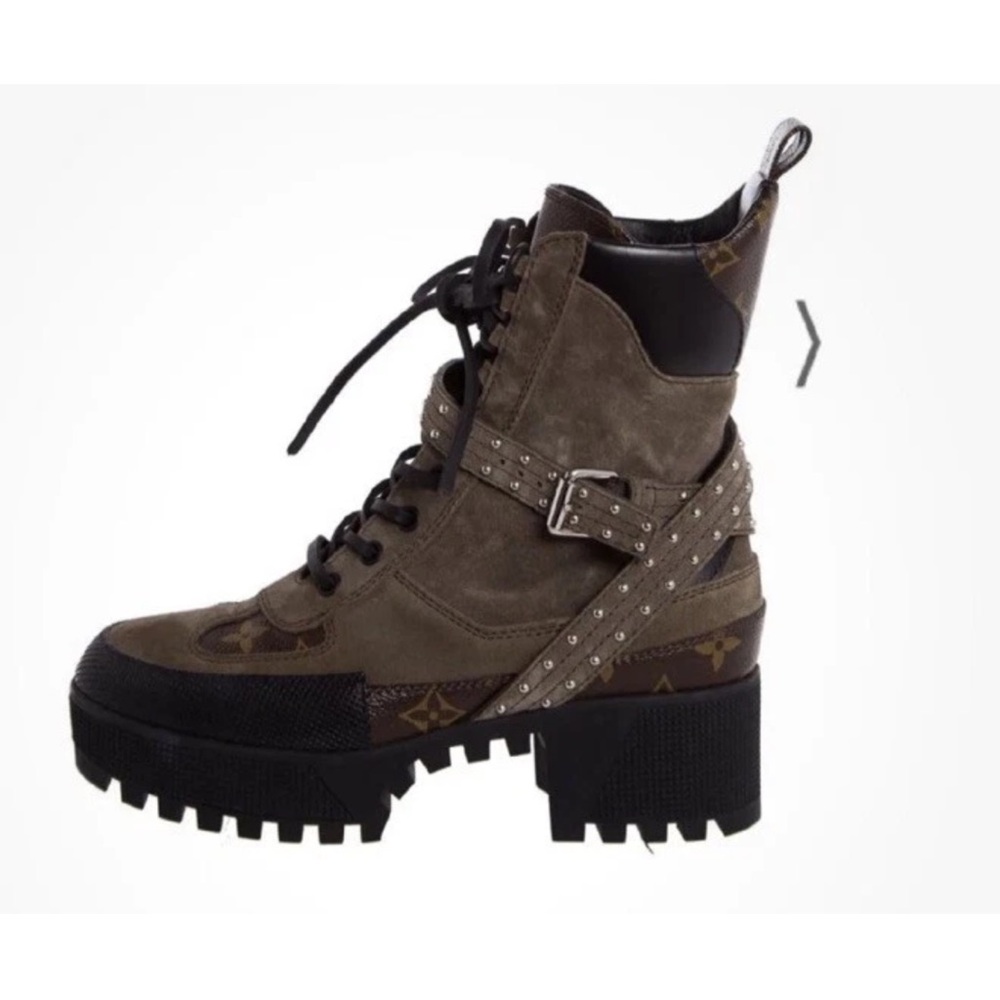 Authentic Louis Vuitton Women's Suede Ankle Boots